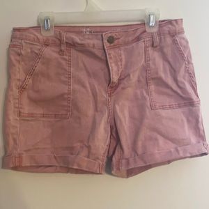 Pink Denim Shorts